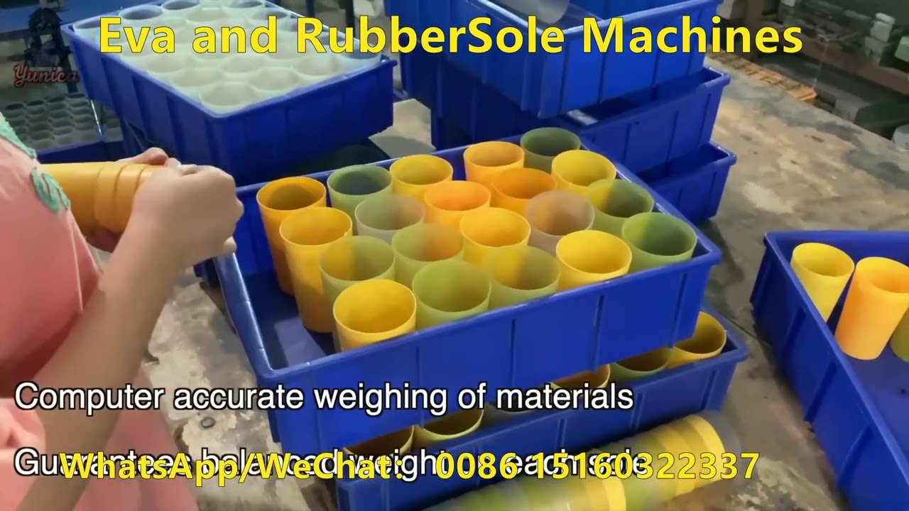 FULL LINE Production of EVA And Rubber Sole  manufacture