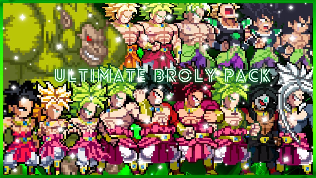 ULTIMATE BROLY PACK- LSW, ULSW, ULSW2 + SWL- ESPECIAL 200 INSCRITOS- PACK DE SPRITES DO BROLY