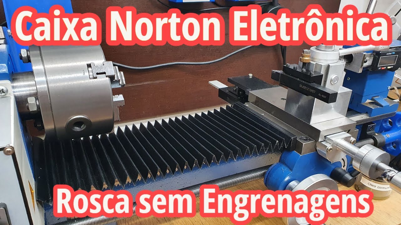 01 | Caixa Norton eletrônica para torno - Rosca sem troca de engrenagens