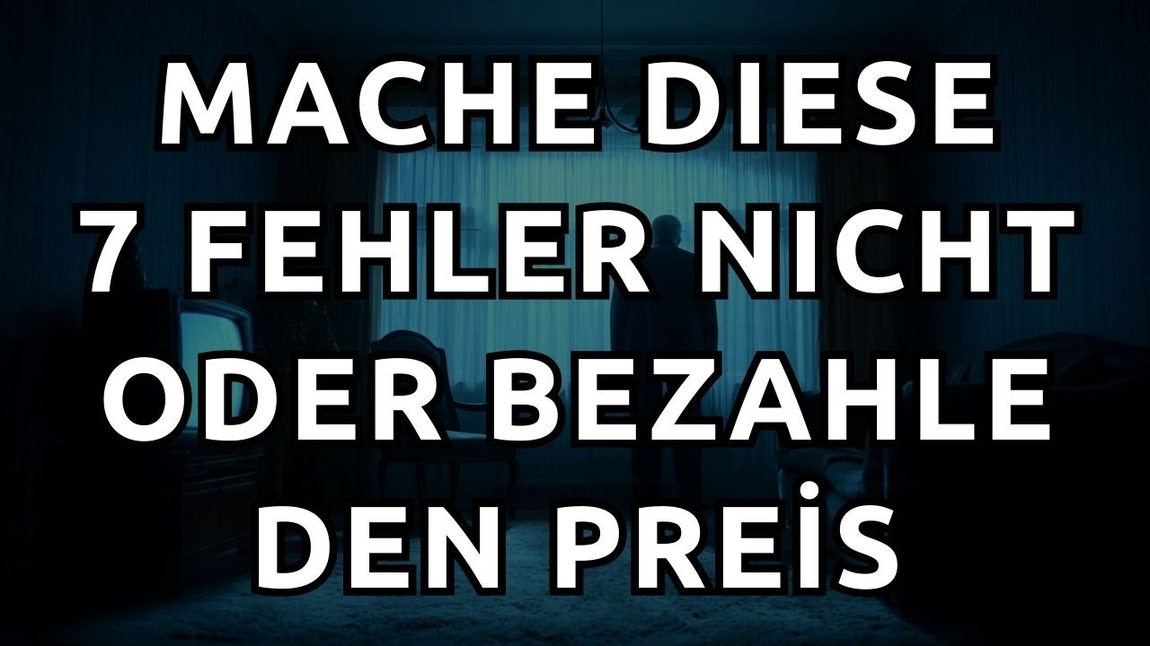 Welcher Fehler kostet dich am meisten? Die 7 teuersten Fehler im Alter