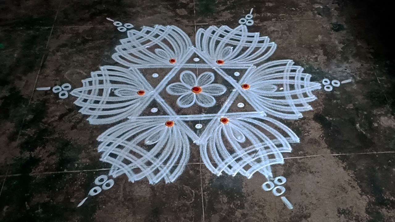 Traditional rangoli designs
