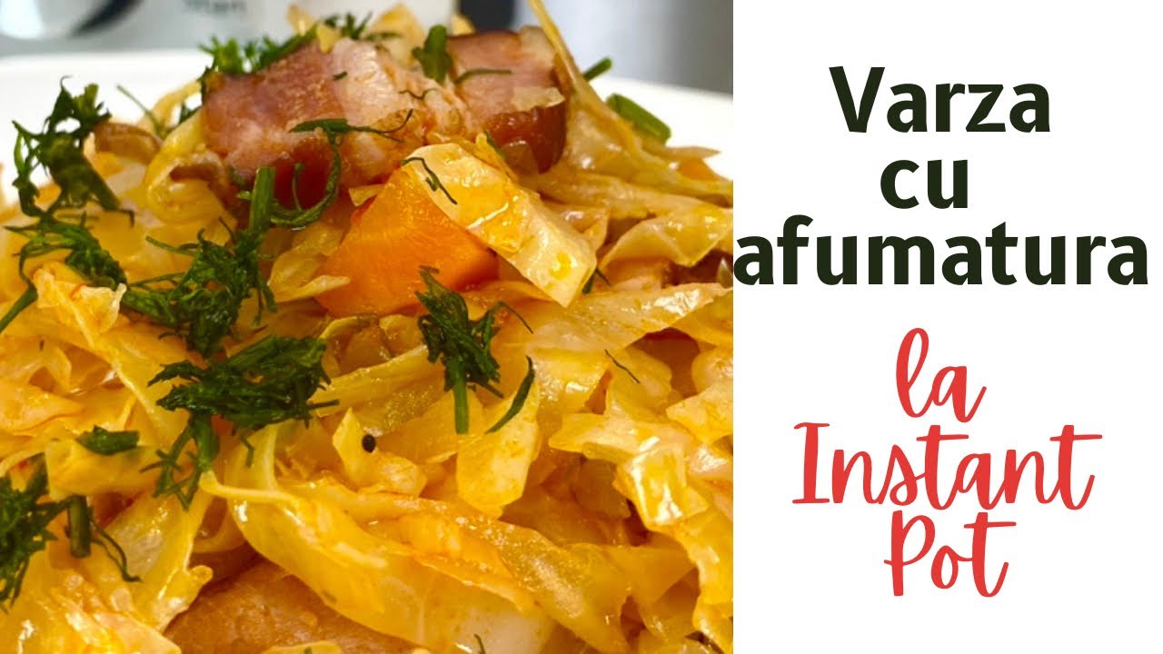 Varza rapida cu afumatura la Instant Pot