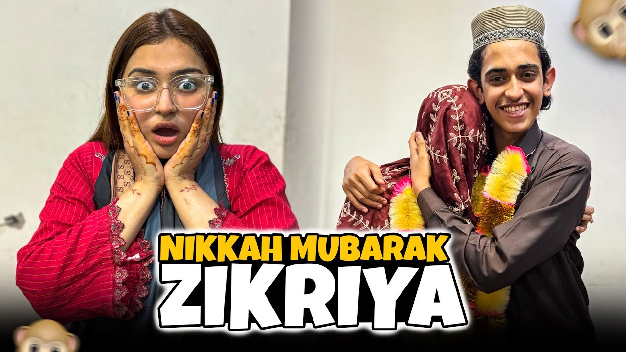 Nikkah Mubarak 😍 || Zikriya Na Shadi kr Li 😳 || Prank On Family 😂 || Mama Ka Reaction 😫
