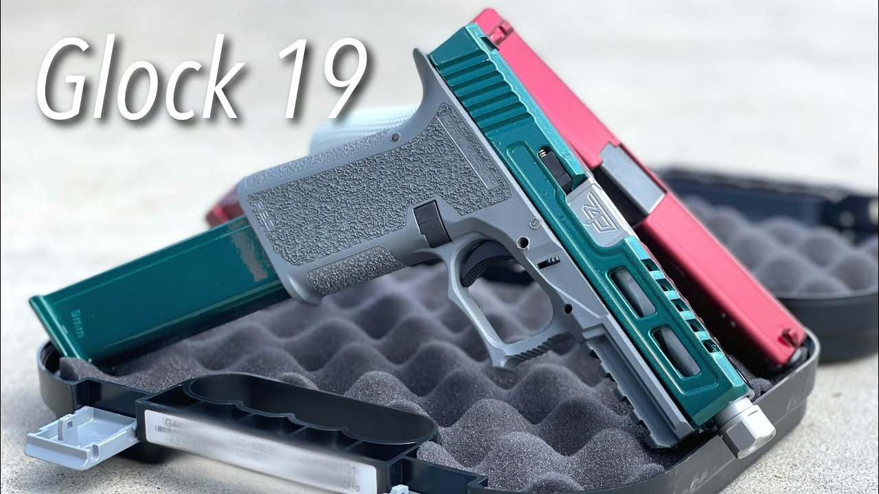 Glock 19 custom everything! Pearl paint!