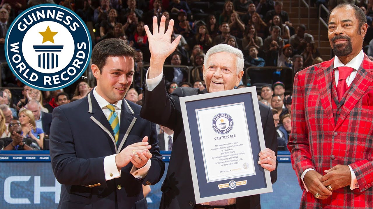 Bob Wolff - Longest career as a sports broadcaster - Guinness World Records