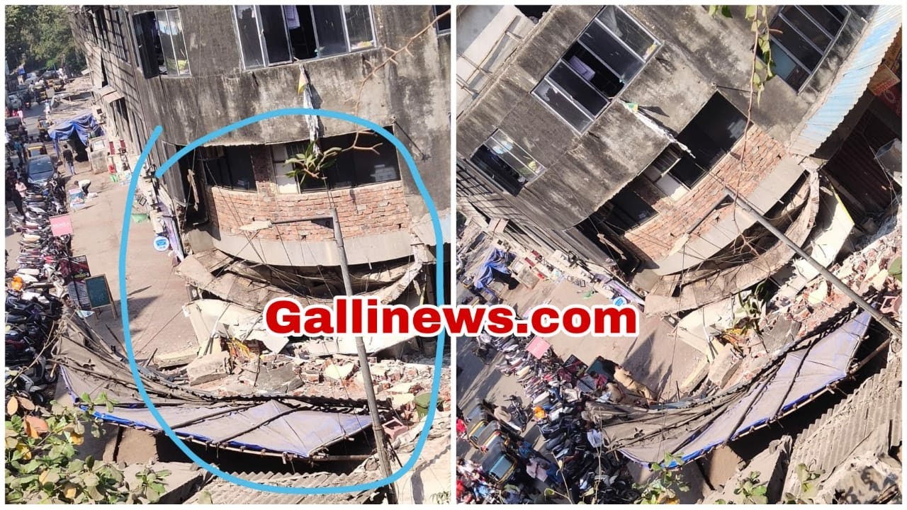Kurla West V B Nagar Police Station K Pass Shopping Centre Building K Ek Shop Ka Chajja Gira