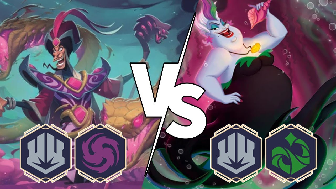 Jafar Amethyst / Steel VS Ursula Emerald / Steel [Lorcana]