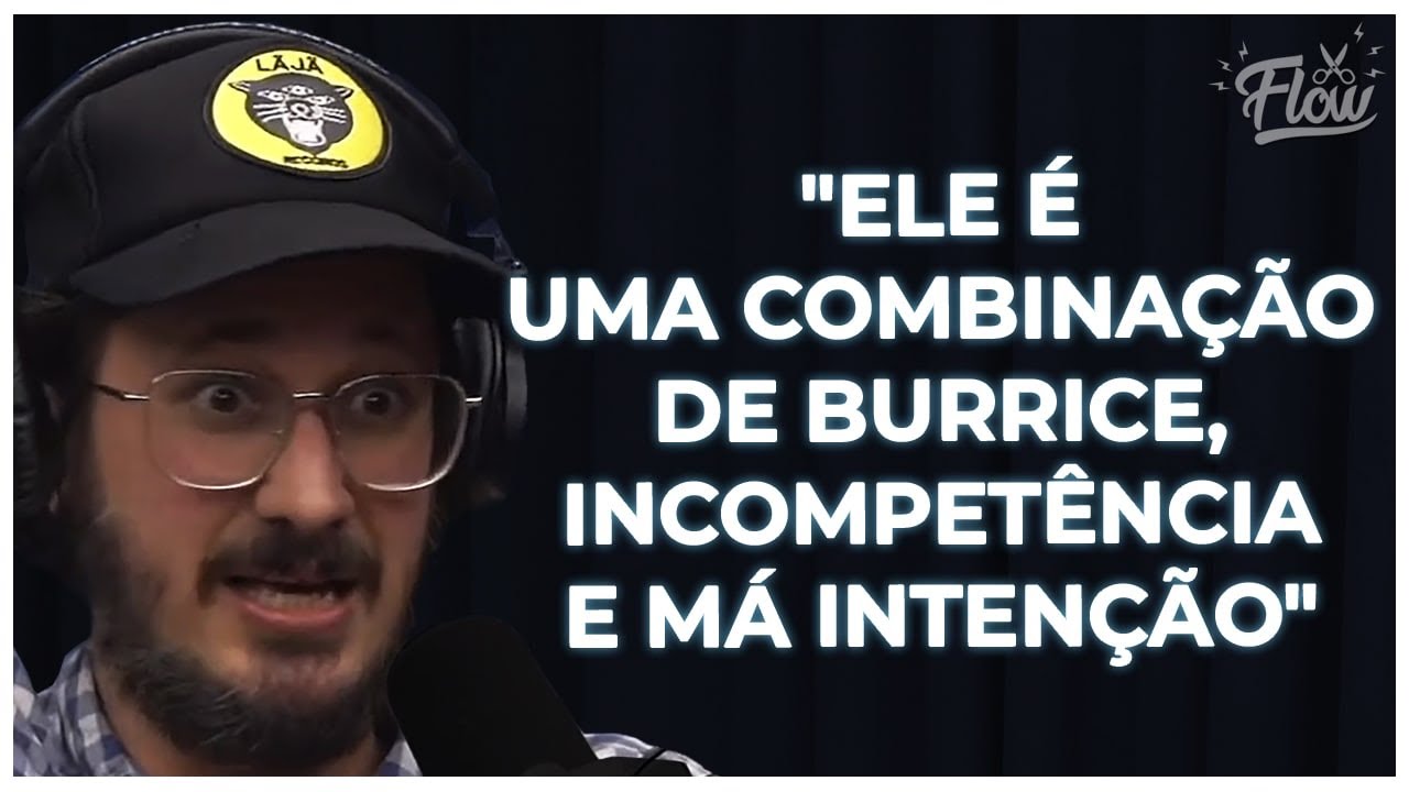 CONVIDADO SE EXALTA AO FALAR DE BOLSONARO | Cortes do Flow