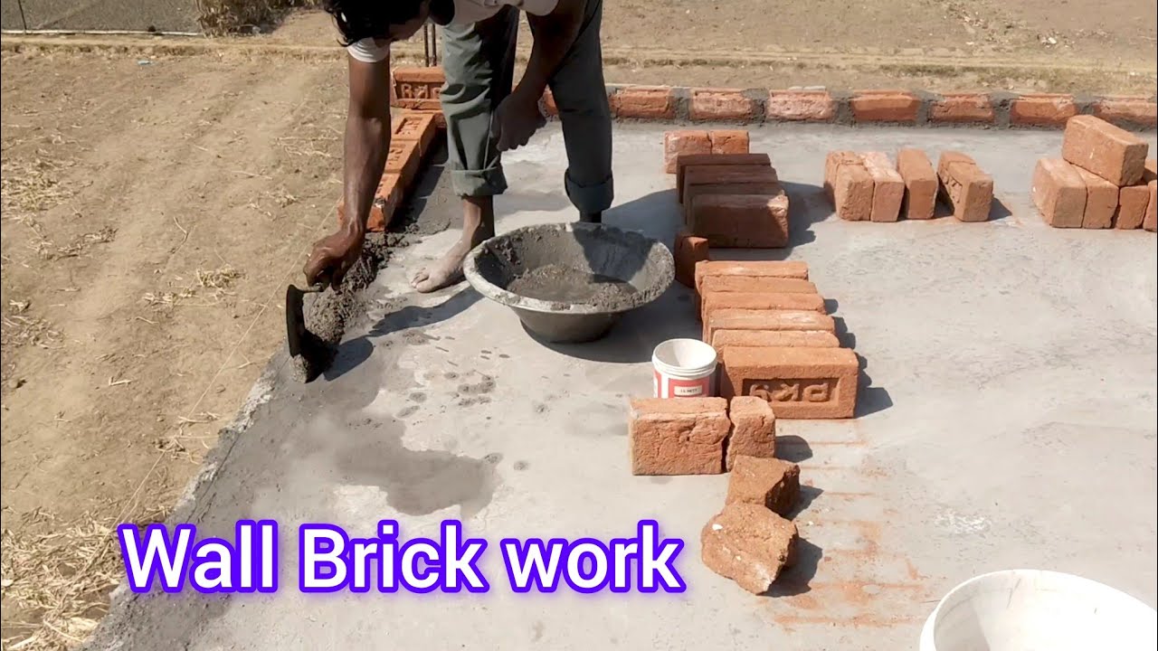 Chhat bricks 🧱 work || chhat mai enta jodai working || Wall ka kam karte huwe 👍☝️😍