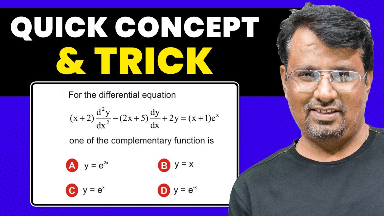 Second Order Differential Equation | Quick Short Trick | RPSC II Grade 2023 Paper Solution by GP Sir
