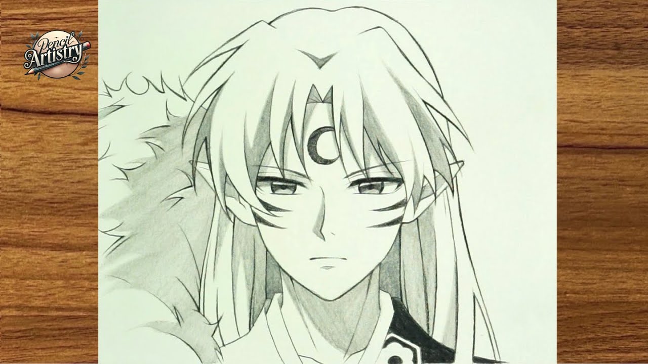 How to draw Sesshomaru from anime Inuyasha | Draw so easy Anime | Easy Drawing tutorial