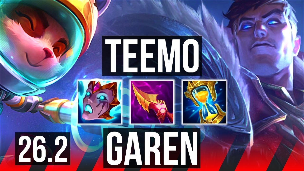 TEEMO vs GAREN (TOP) | 47K damage | NA Master | 26.2