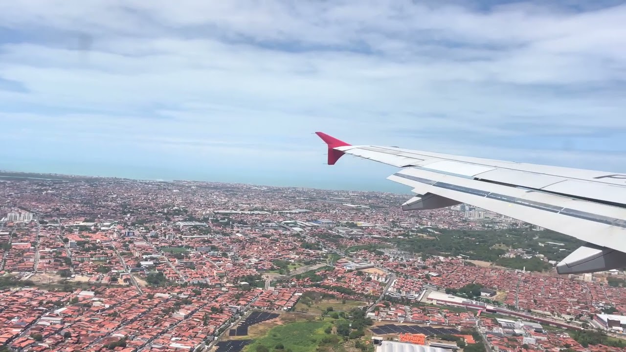 Aterrisagem no Aeroporto de Fortaleza! Airbus A320 Latam!!! 