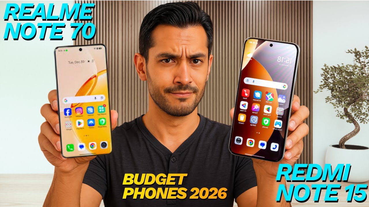 Realme Note 70 vs Xiaomi Redmi Note 15 (2026) | Full Detailed Comparison
