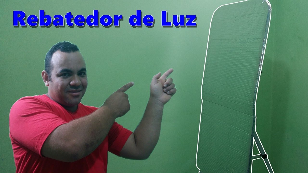 Como fazer um rebatedor de luz prateado (Caseiro)
