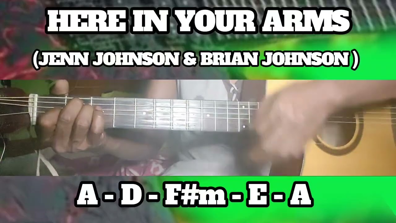 HERE IN YOUR ARMS ( JENN JOHNSON & BRIAN JOHNSON ) BASIC CHORDS TUTORIAL GUITAR