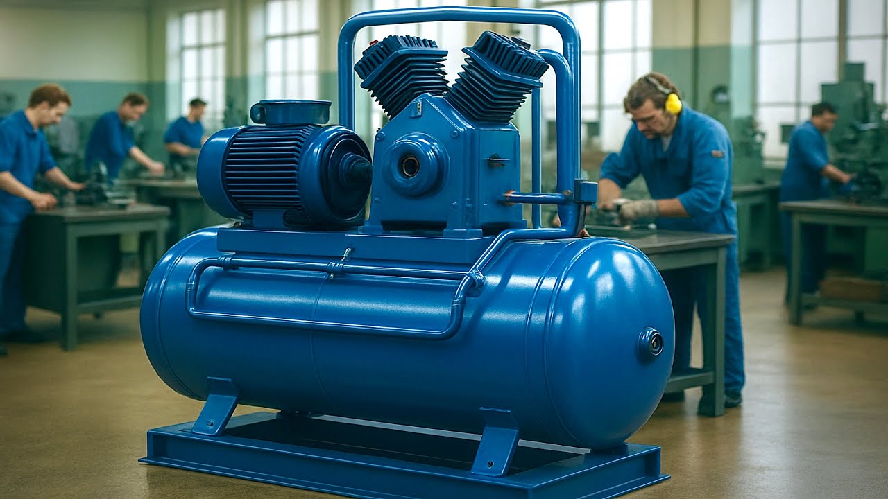 Inside the Factory: Air Compressor Manufacturing Process From Raw Material to Finish Tank
