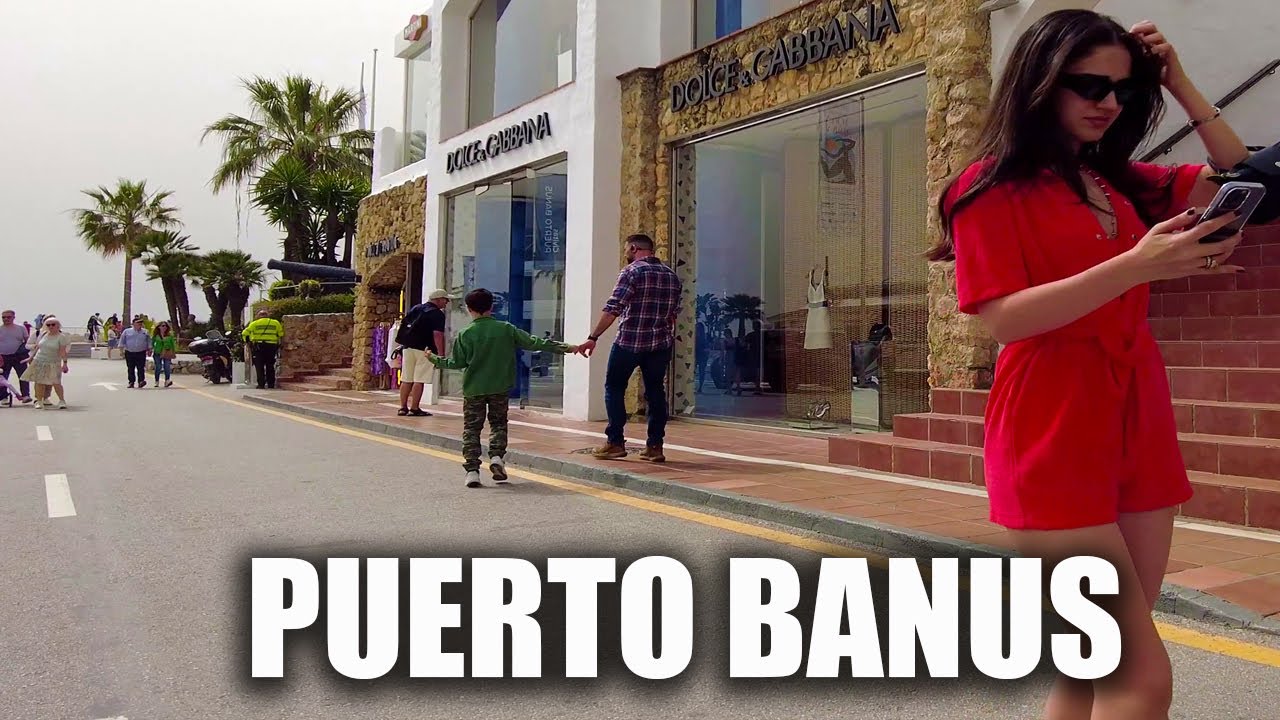 Puerto Banus Marbella Spain Luxury April Costa del Sol Málaga in 4k