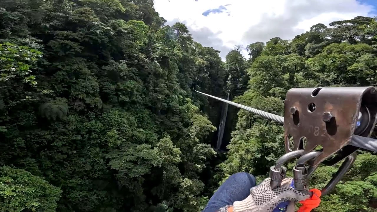 Costa Rica Rainforest Ziplines at  Arenal Mundo Aventura Park