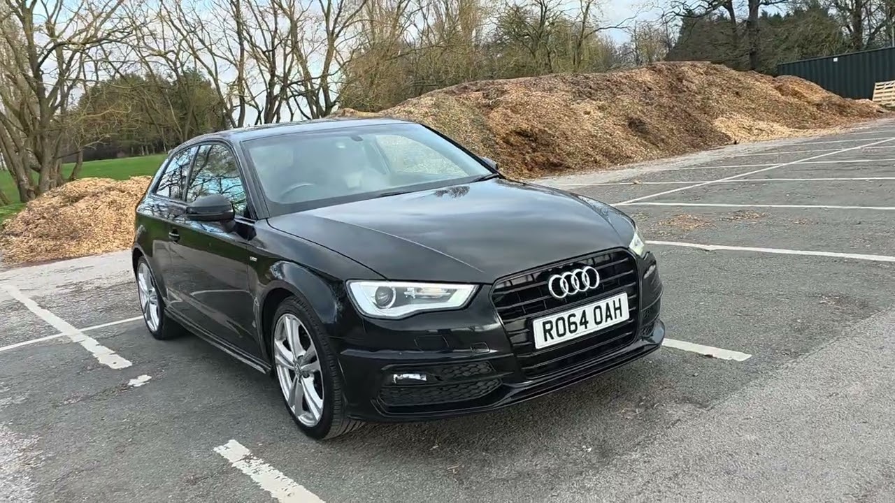 AUDI A3 1.6 TDI S LINE AUTO FINISHED IN BLACK £20 TAX