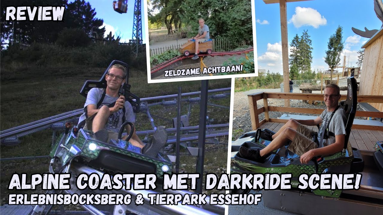 Alpine Coaster Met Darkride! & Zeldzame Coaster Credit Halen! | Bocksberg & Tierpark Essehof 2025