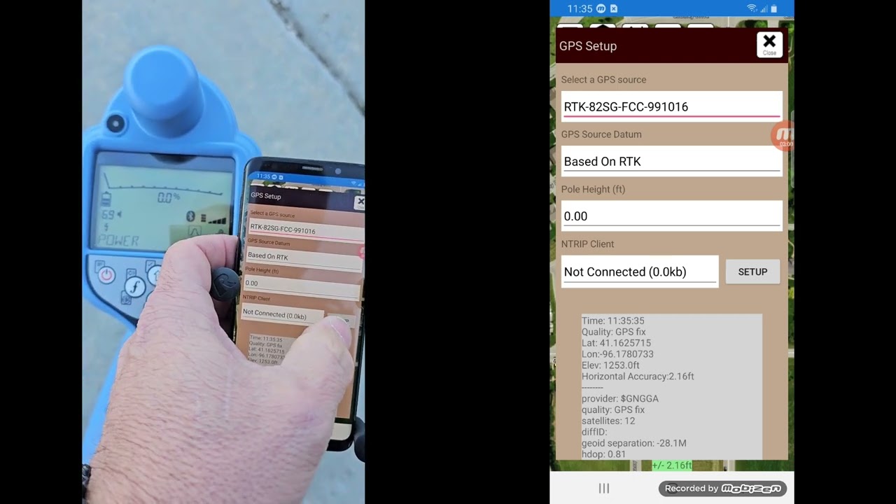 Подключите локатор RD8200SG к картам подземных зон