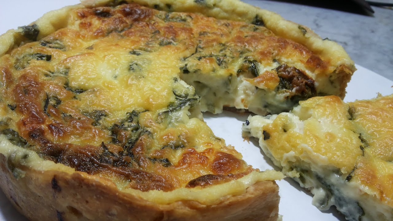 Recette Quiche au Epinards et au Poulet à la Sauce Béchamel  de lyly cook