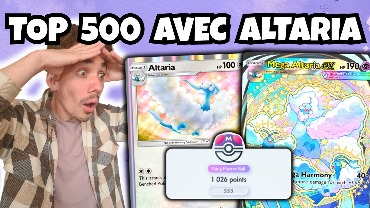 TOP 500 AVEC UN DECK JOU&Eacute; PAR S1GUN TOP JOUEUR ! Deck Pokemon TCG Pocket