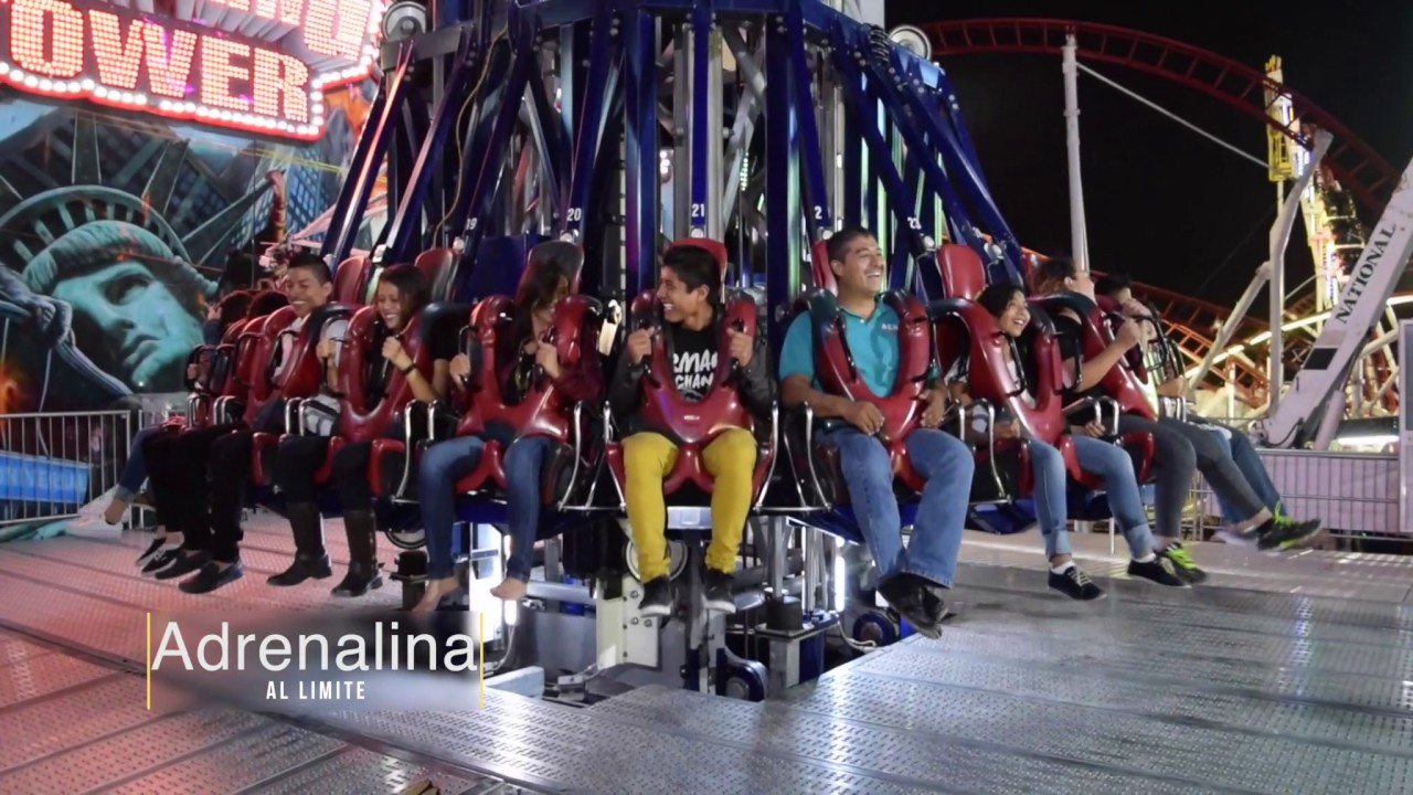 Los juegos mecanicos en la FENAPO en San Luis Potosí