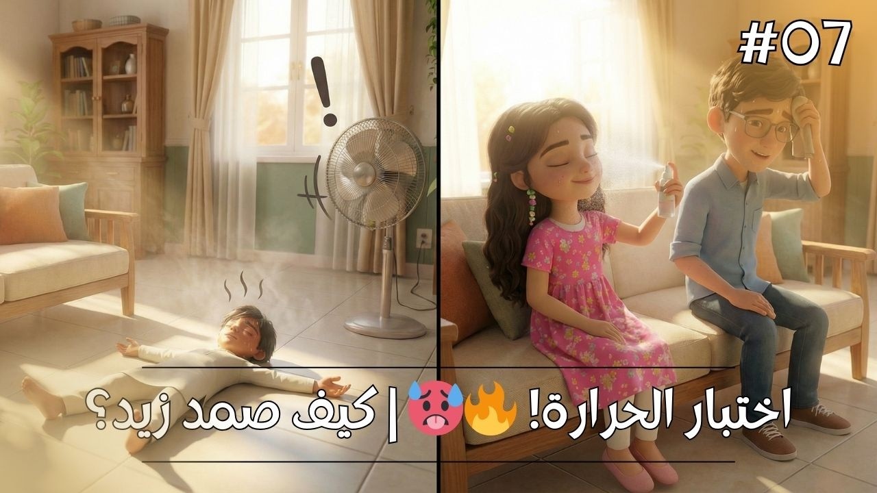 الفرسان الشجعان - الحلقة 7: خيط الصبر 🧵🔥 | هل استسلم زيد لحرارة الصيف؟