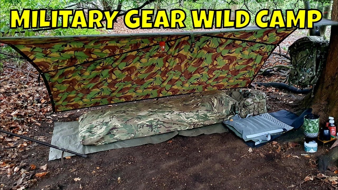 Wild Camping Using Military Surplus Kit British Army Surplus Kit Eating British Army Rations