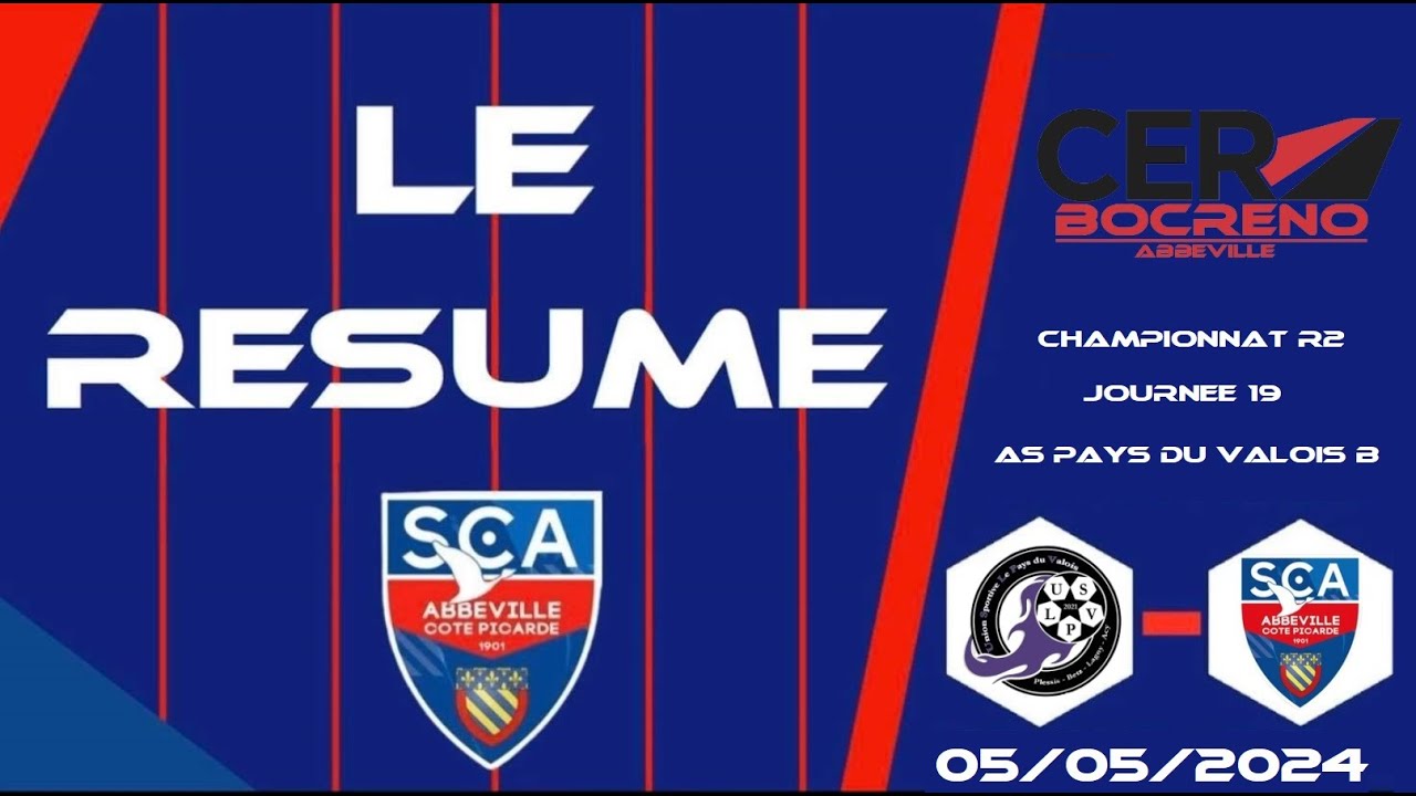 🎥Résumé US Pays du Valois B🟣⚫️- SC Abbeville🔵🔴 I 19eme journée Championnat R2⚽️
