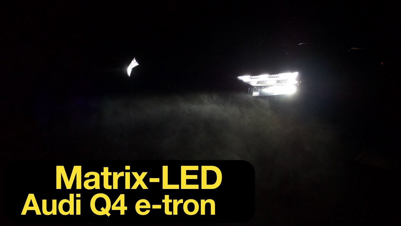 2023 Audi Q4 e-tron: Matrix-LED-Scheinwerfer Test [4K] - Autophorie Extra