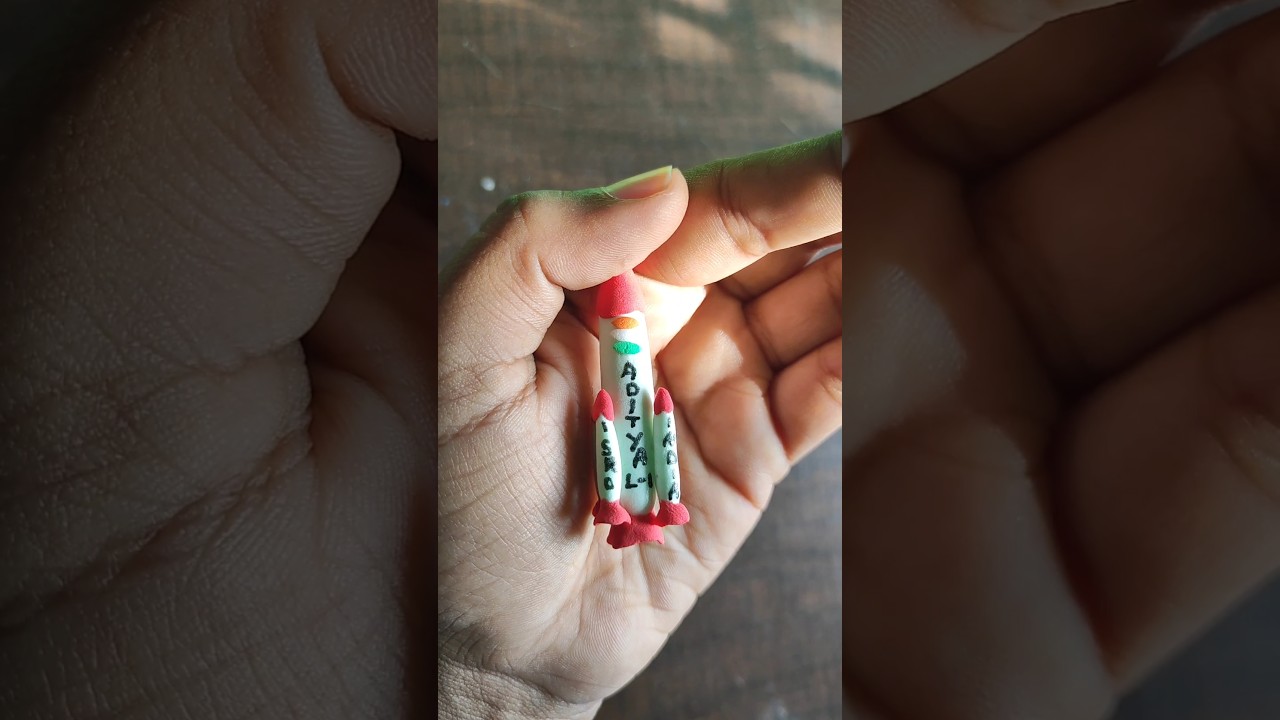 Mini Aditya L_1 #adityal1  #miniadityal1 #claycraft #isro #viral #diycrafts #mamani07