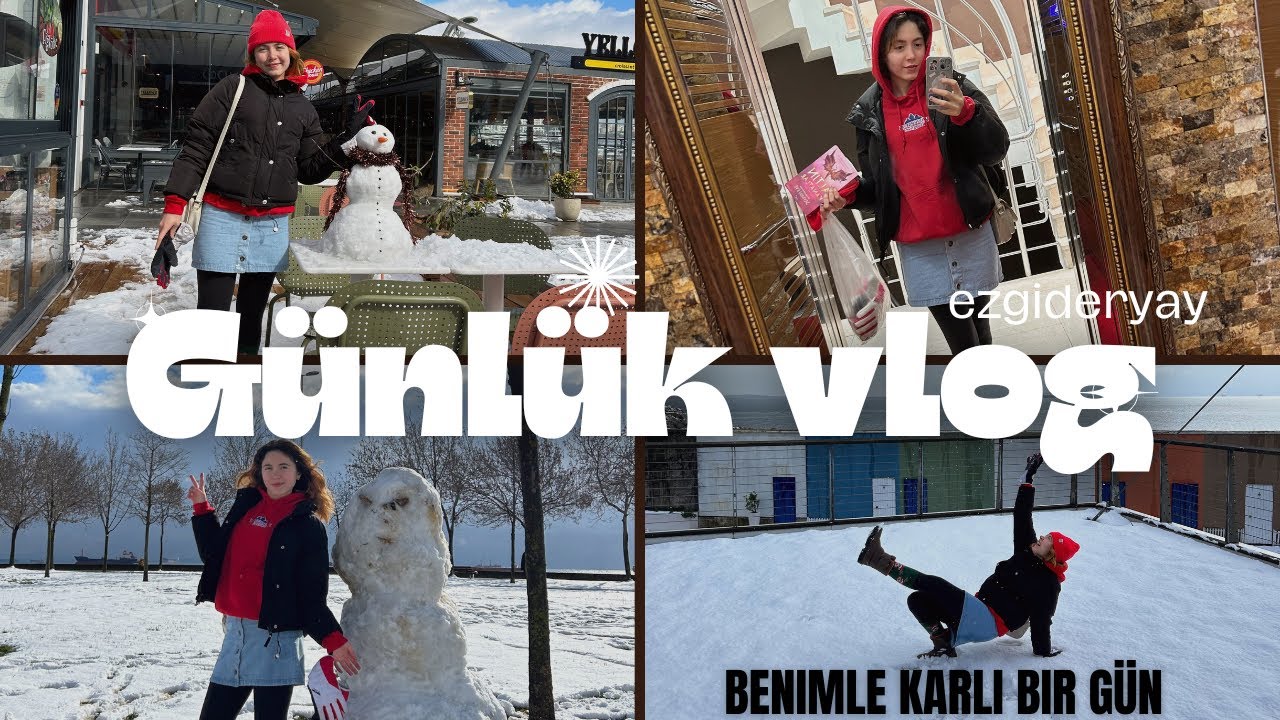 Pendik Marina’da Kar Dolu Bir Gün