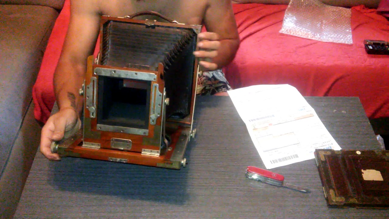 Umboxing camara de gran formato okuhara 5x7