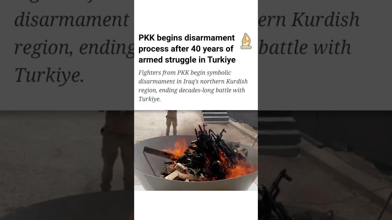 In a historic move, the PKK has initiated disarmament, signaling an end to its armed struggle