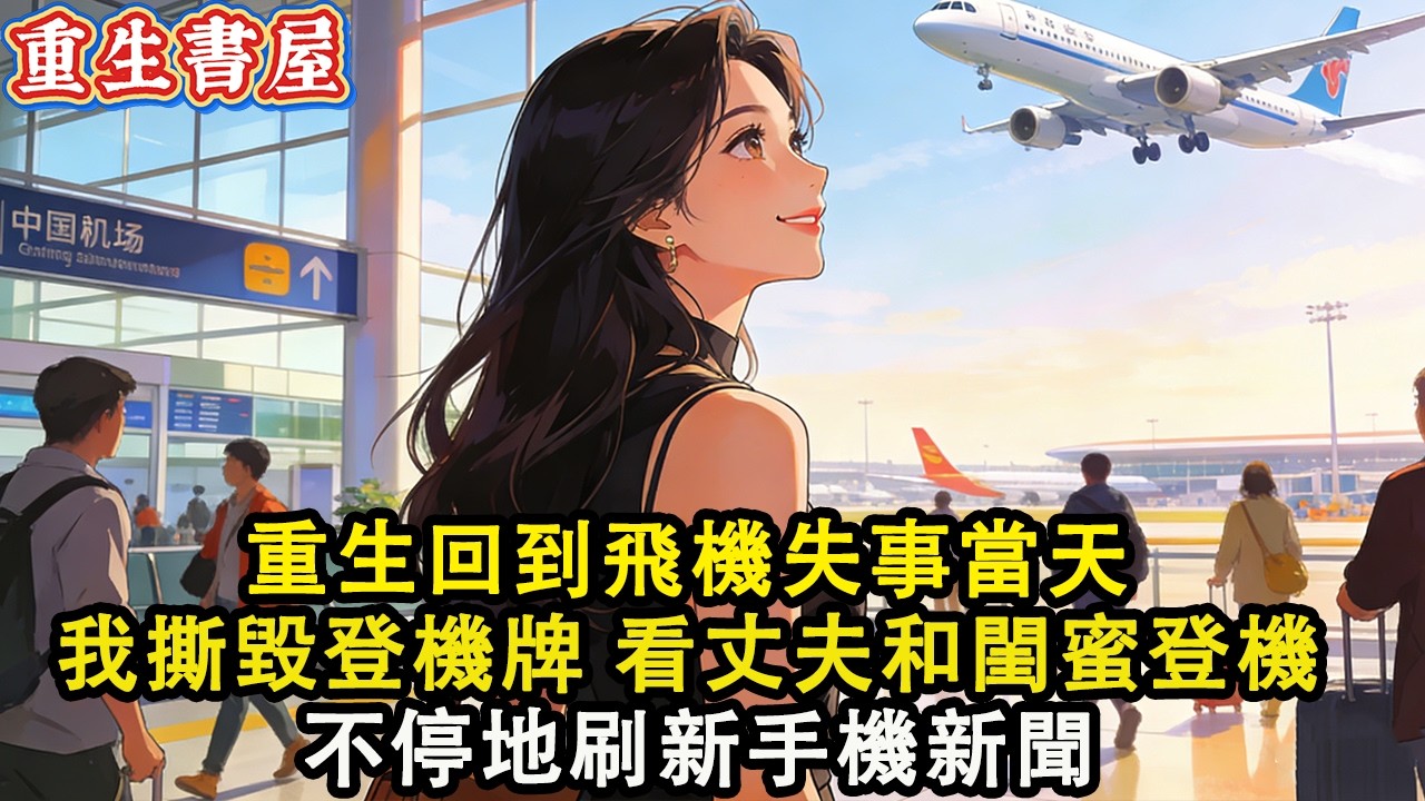【重生爽文】重生回到飛機失事當天  我撕毀登機牌 沒有登機 看著丈夫和閨蜜登機  不停地刷新手機新聞#小說 #重生 #爽文#動漫 #故事