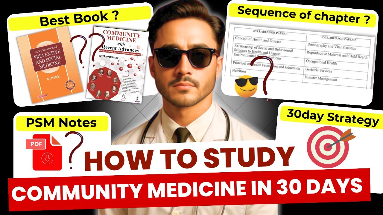 How to study community medicine in 3rd year | how to study PSM in MBBS 3rd Year | Park PSM tips