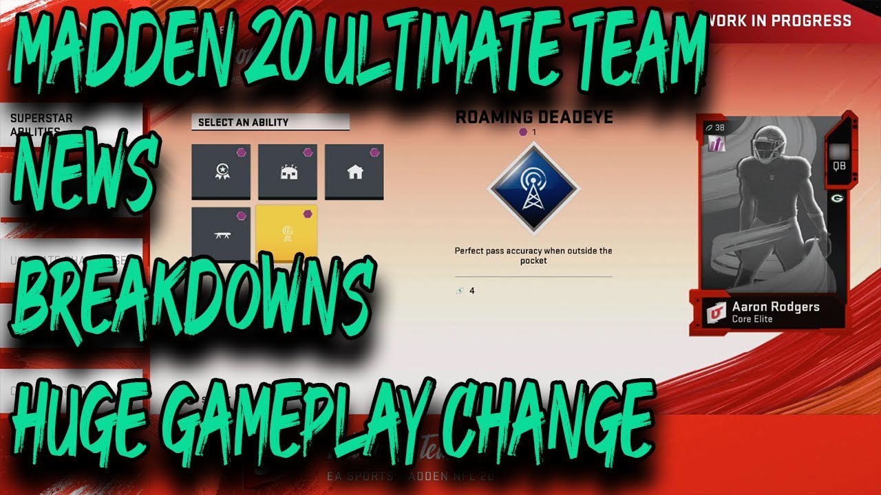 MADDEN 20 ULTIMATE TEAM INFORMATION | THIS CHANGE WILL BE HUGE!