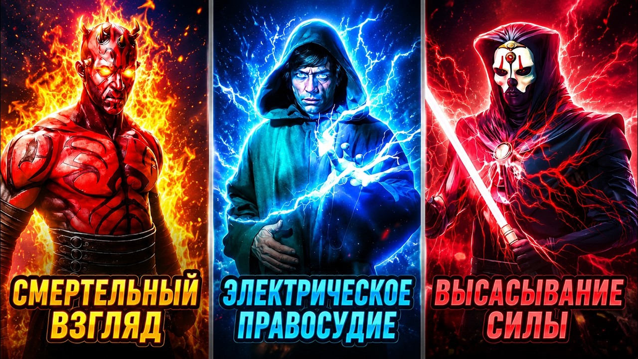 10 САМЫХ ОПАСНЫХ техник СИЛЫ в Звёздных Войнах [РЕЙТИНГ]