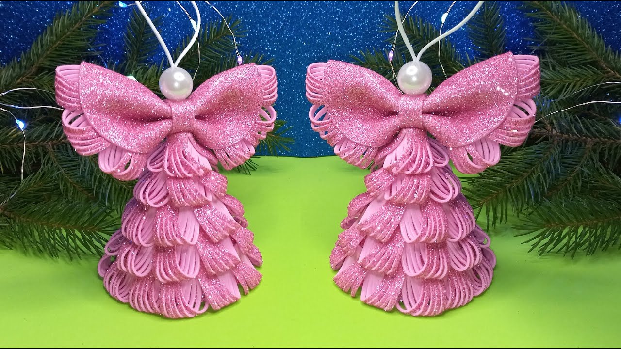 ANGELS😇DIY Christmas Angels Foam Eva🎄Adornos navideños😇 ÁNGEL🎄Christmas Ornaments