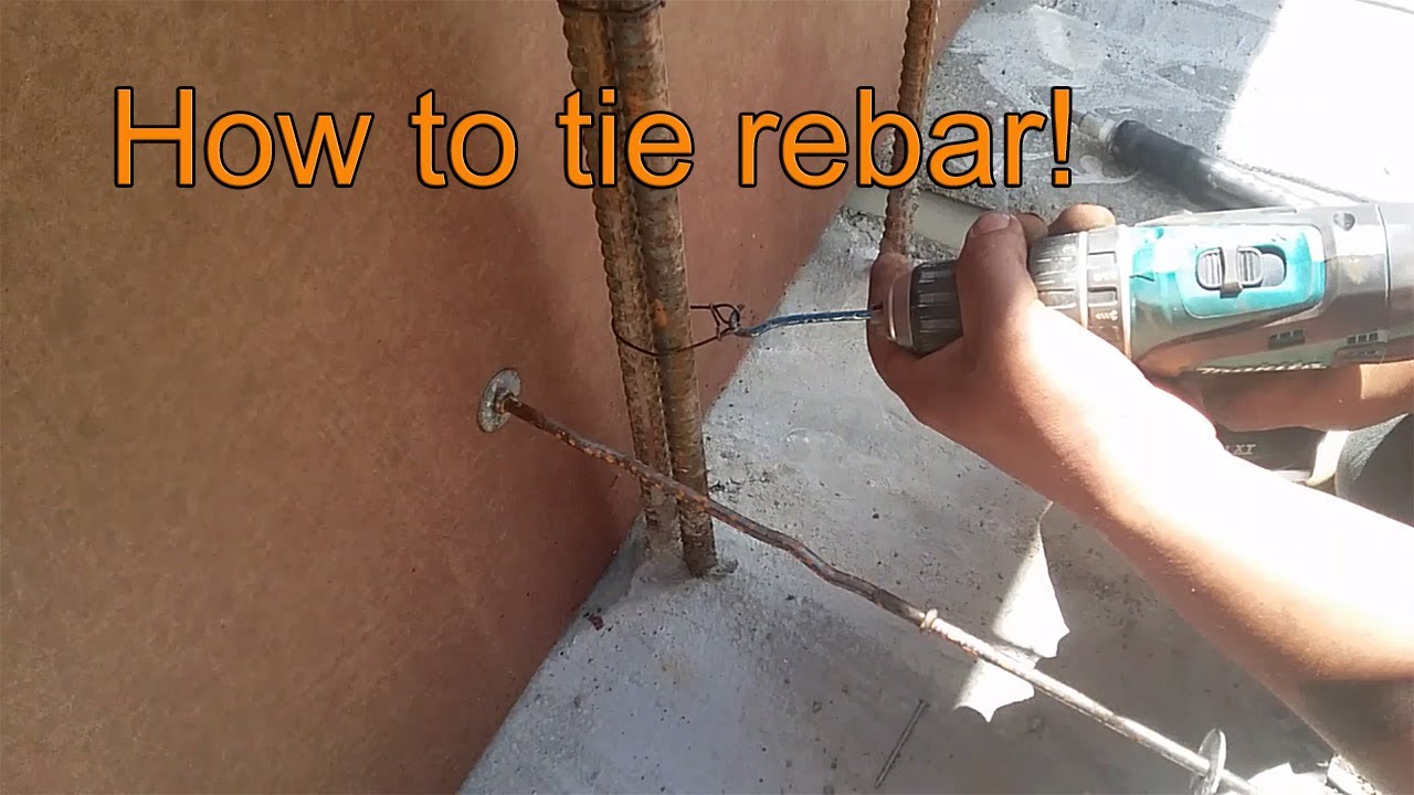 How to tie rebar