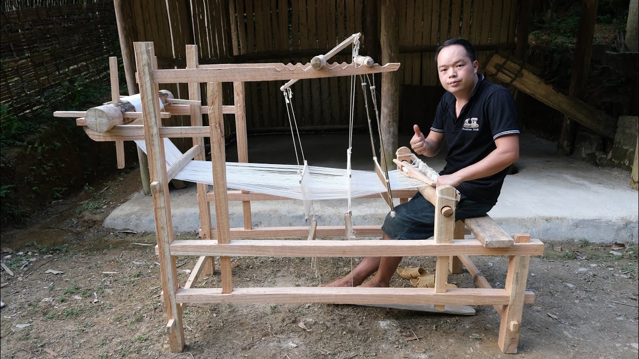 Loom Weaving With Primitive Tools