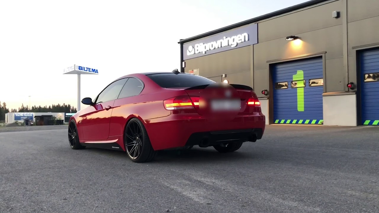 Bmw e92 335i (n54) Muffler Delete Revs and drive by