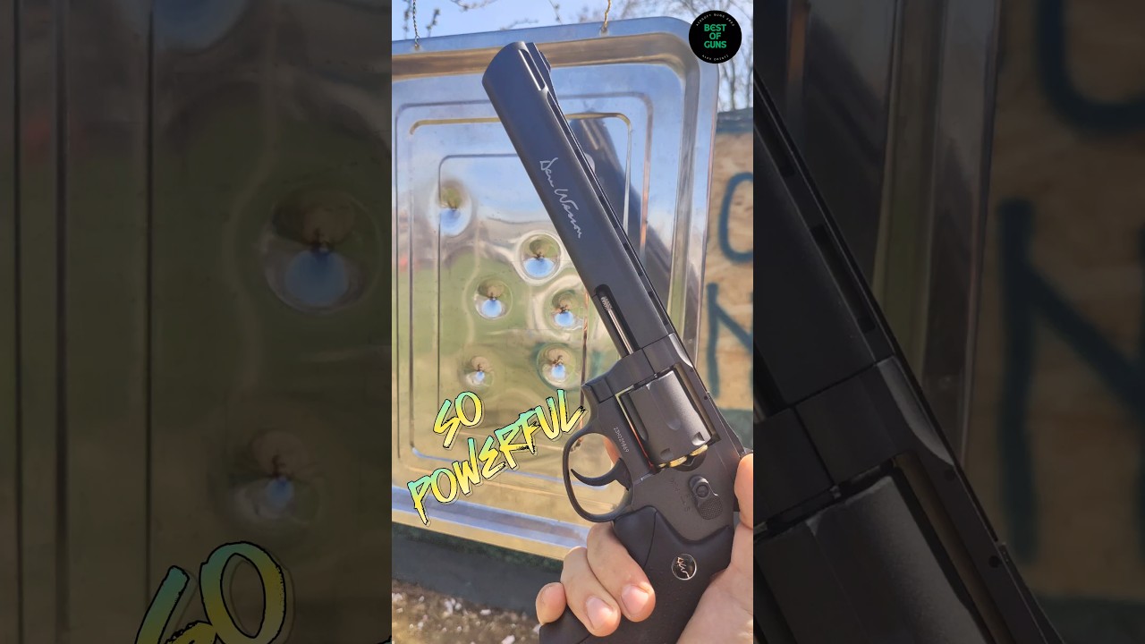 OMG the most powerful revolver! Dan Wesson (airsoft) #shorts #asmr