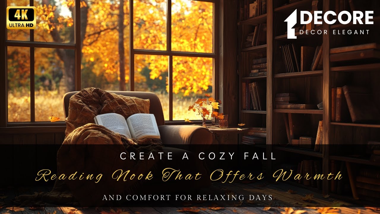 Create a Cozy Fall Reading Nook That Offers Warmth and Comfort for Relaxing Days