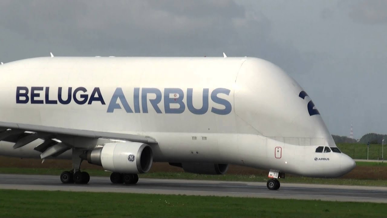 Airbus Beluga Landung in Hamburg Finkenwerder