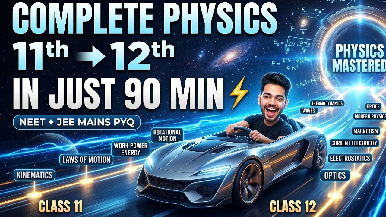 Complete Physics in 90 mins 😱| With All concepts | Re- NEET 2026 special 