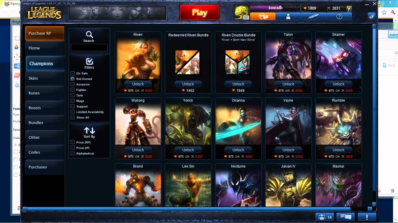 Nie umiem grać w League of Legends: co kupić za 975 RP?